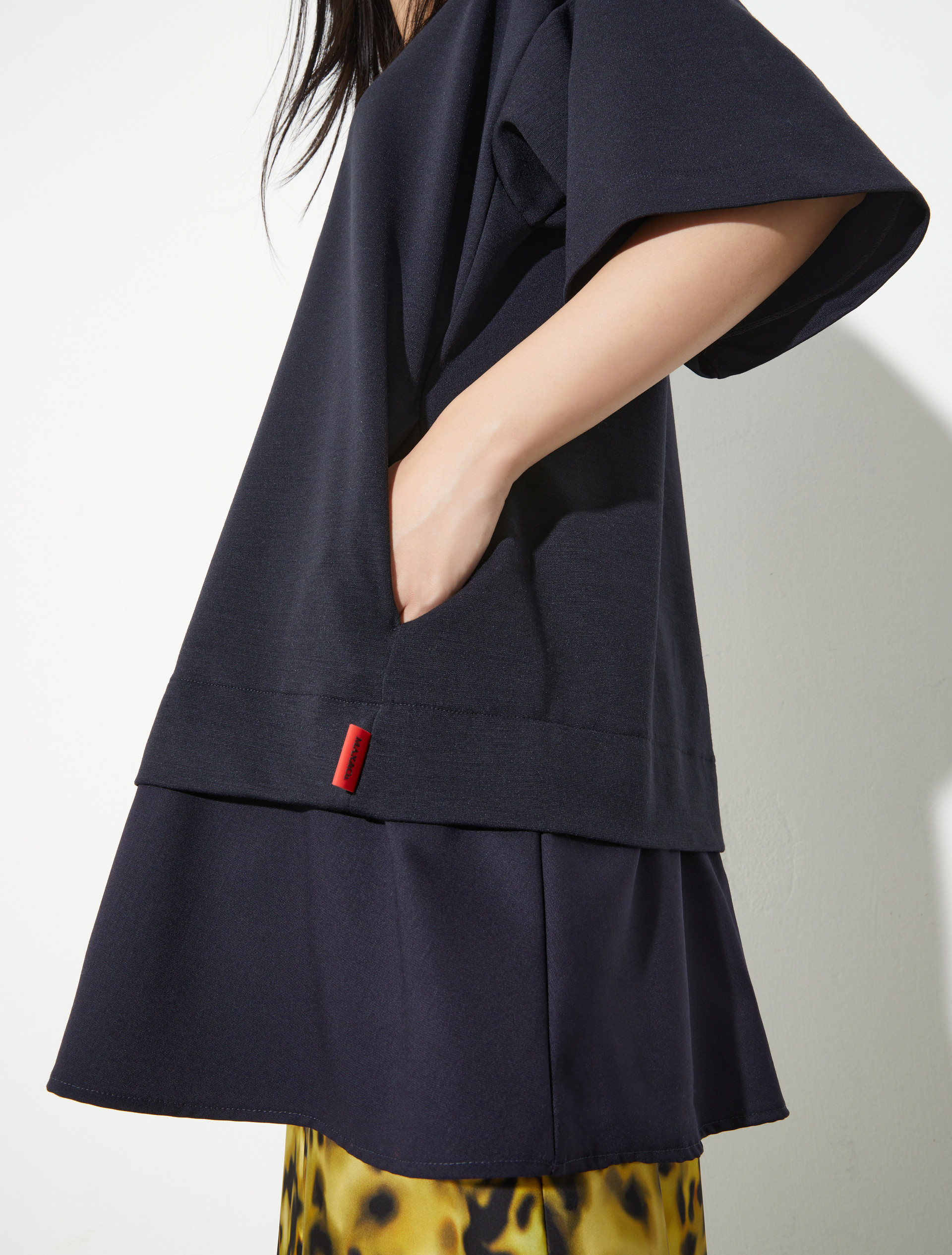 Kleid aus Jersey Sartorial Shifts, blau | MAX&Co. Kleid aus Jersey Sartorial Shifts - BLAU - MAX&Co. - 3
