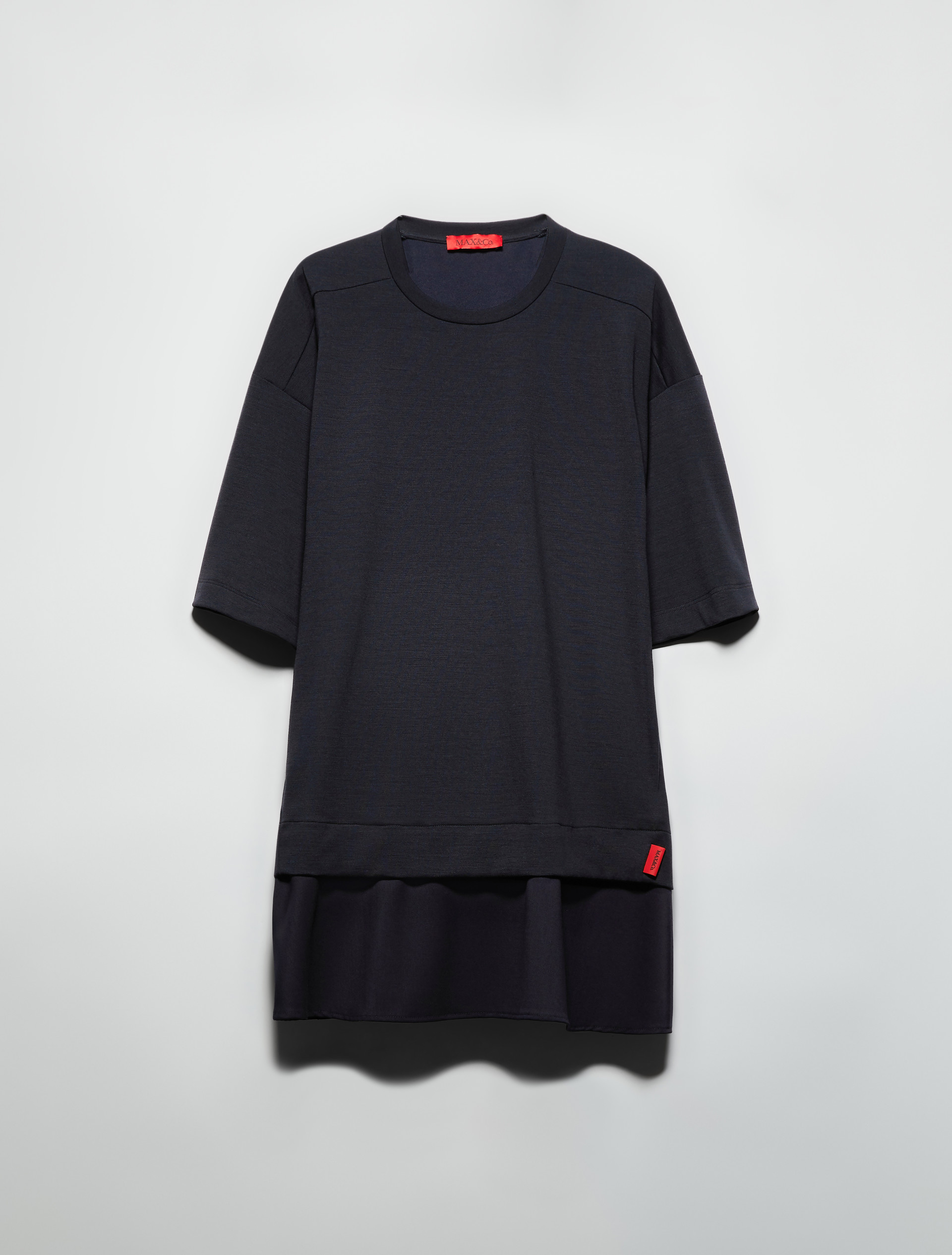 Kleid aus Jersey Sartorial Shifts, blau | MAX&Co. Kleid aus Jersey Sartorial Shifts - BLAU - MAX&Co. - 5