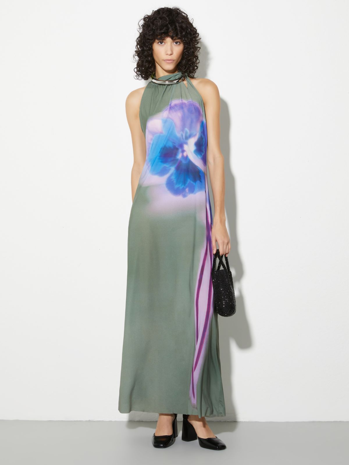 Maxivestido de punto con estampado floral - YEDRA - MAX&Co. - 4