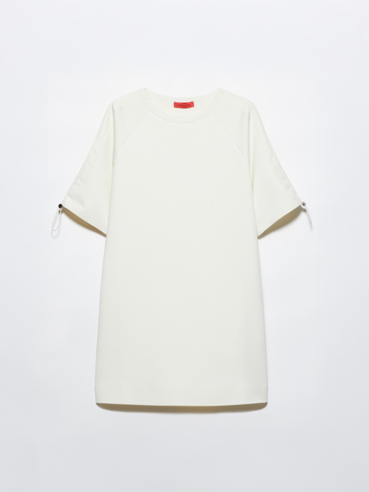 Cotton-blend jersey tunic dress - MAX&Co. - 5