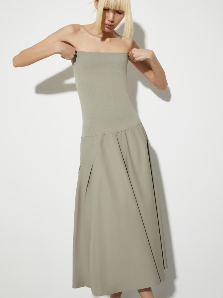 Jersey and poplin 2-in-1 dress - MAX&Co. - 4