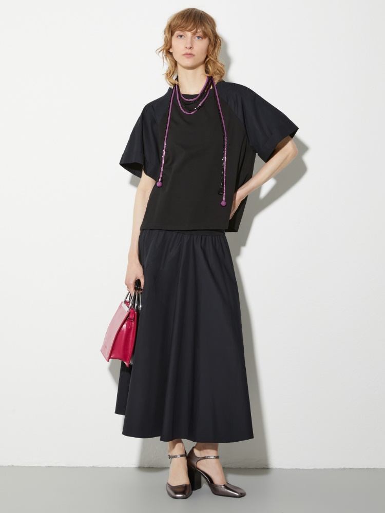 Jersey and poplin 2-in-1 dress - MAX&Co. - 5