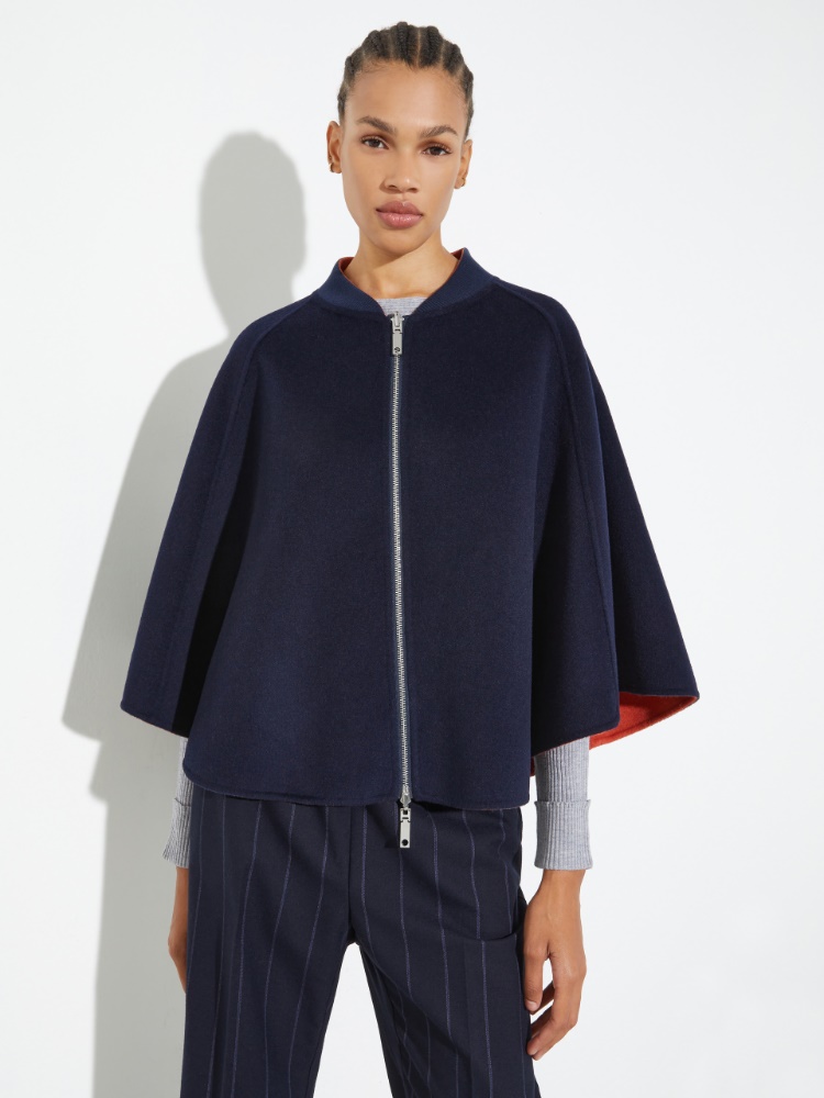 Reversible two-tone cape - NAVY - MAX&Co. - 4