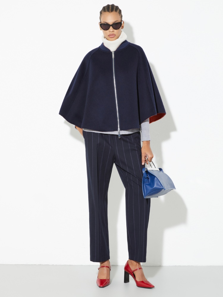 Reversible two-tone cape - NAVY - MAX&Co. - 5