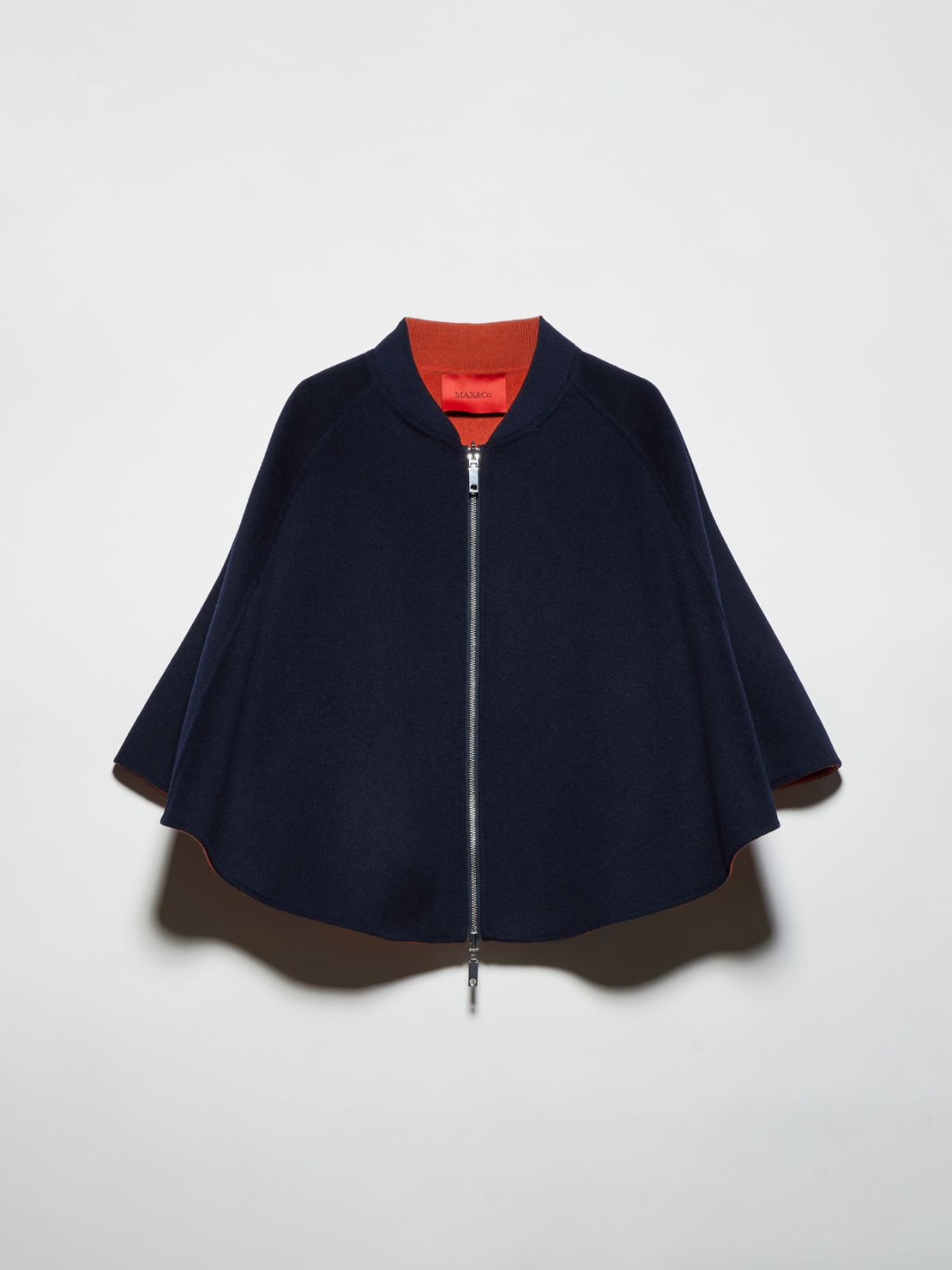 Reversible two-tone cape - NAVY - MAX&Co.