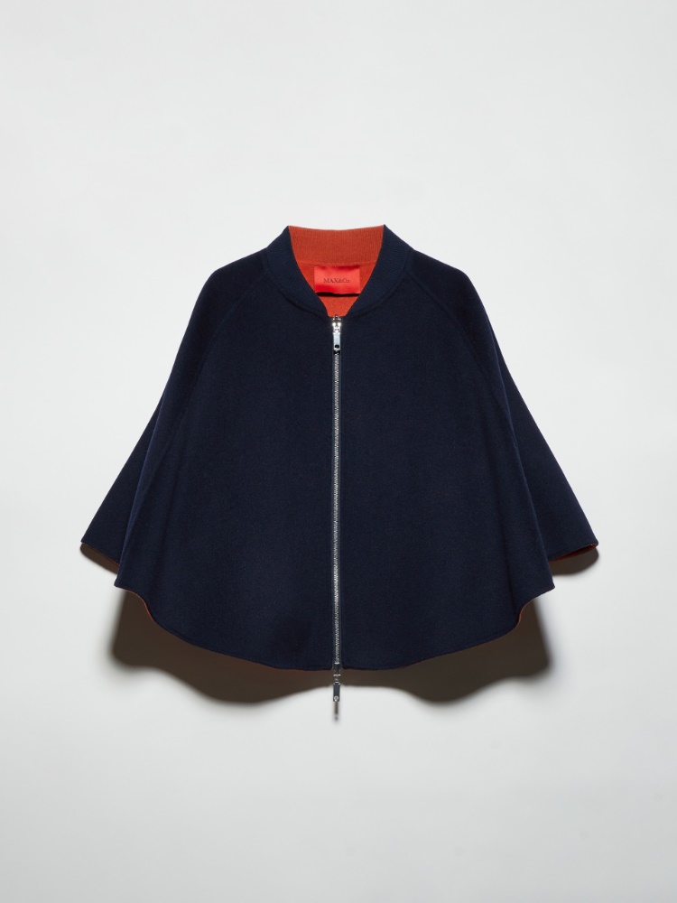 Reversible two-tone cape - NAVY - MAX&Co.