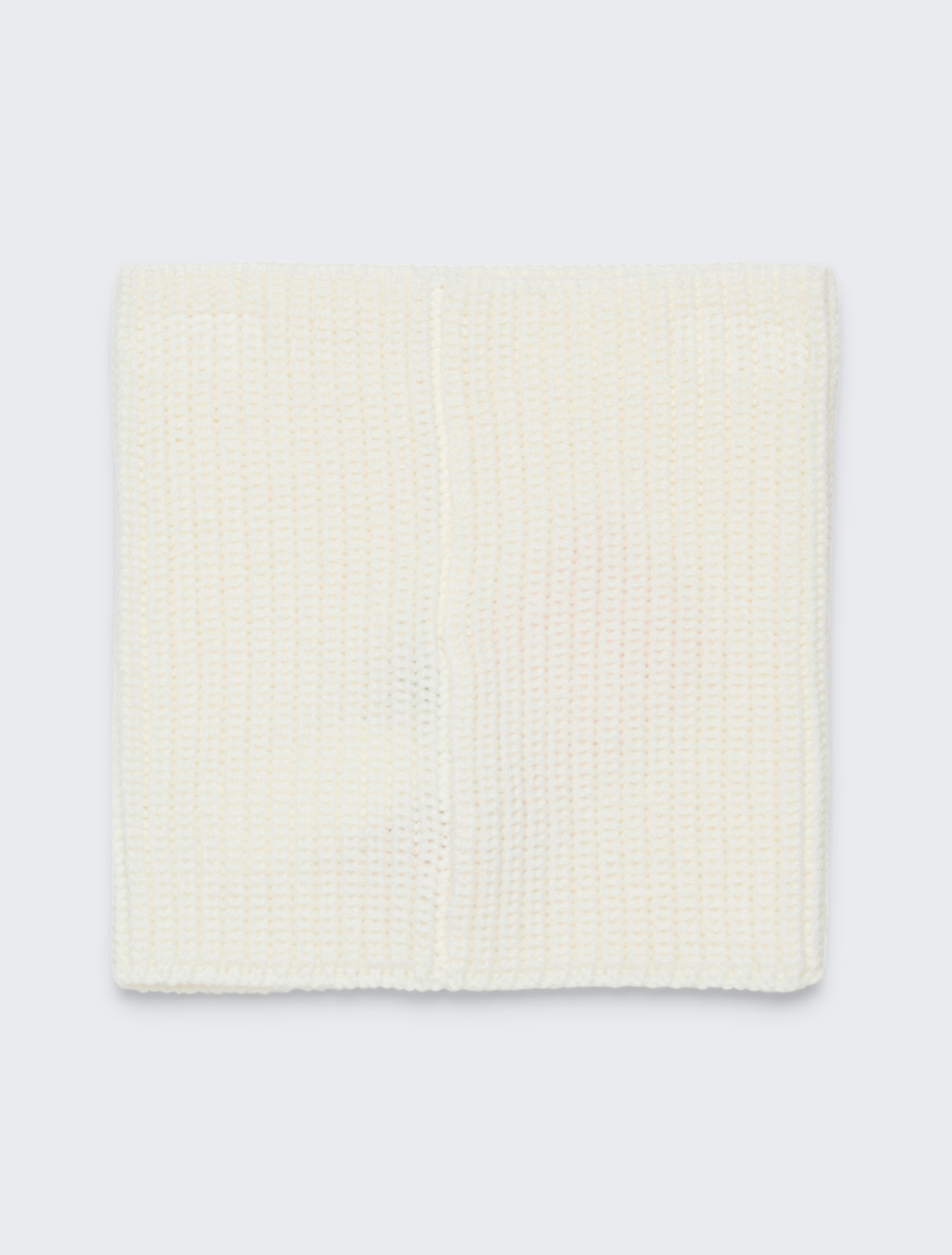 Wool-blend knit collar with patch KID, cream | MAX&Co. Wool-blend knit collar with patch KID - CREAM - MAX&Co. - 2