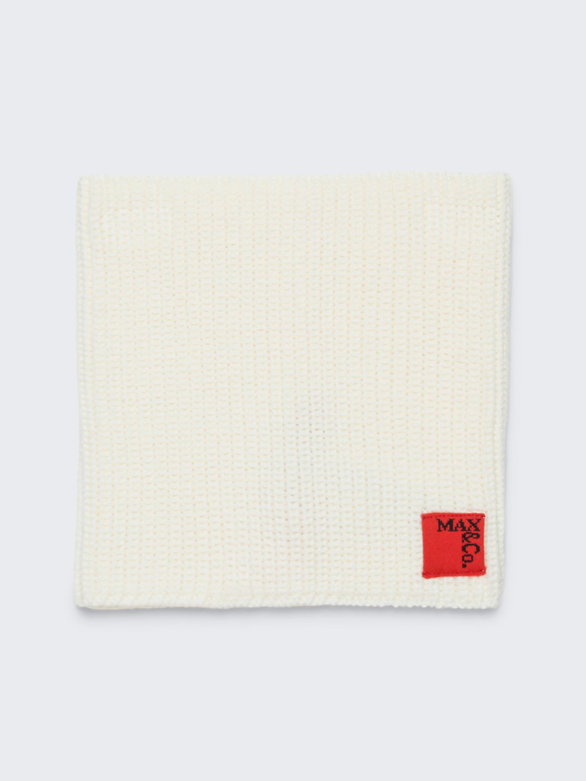 Wool-blend knit collar with patch KID - CREAM - MAX&Co. - 3