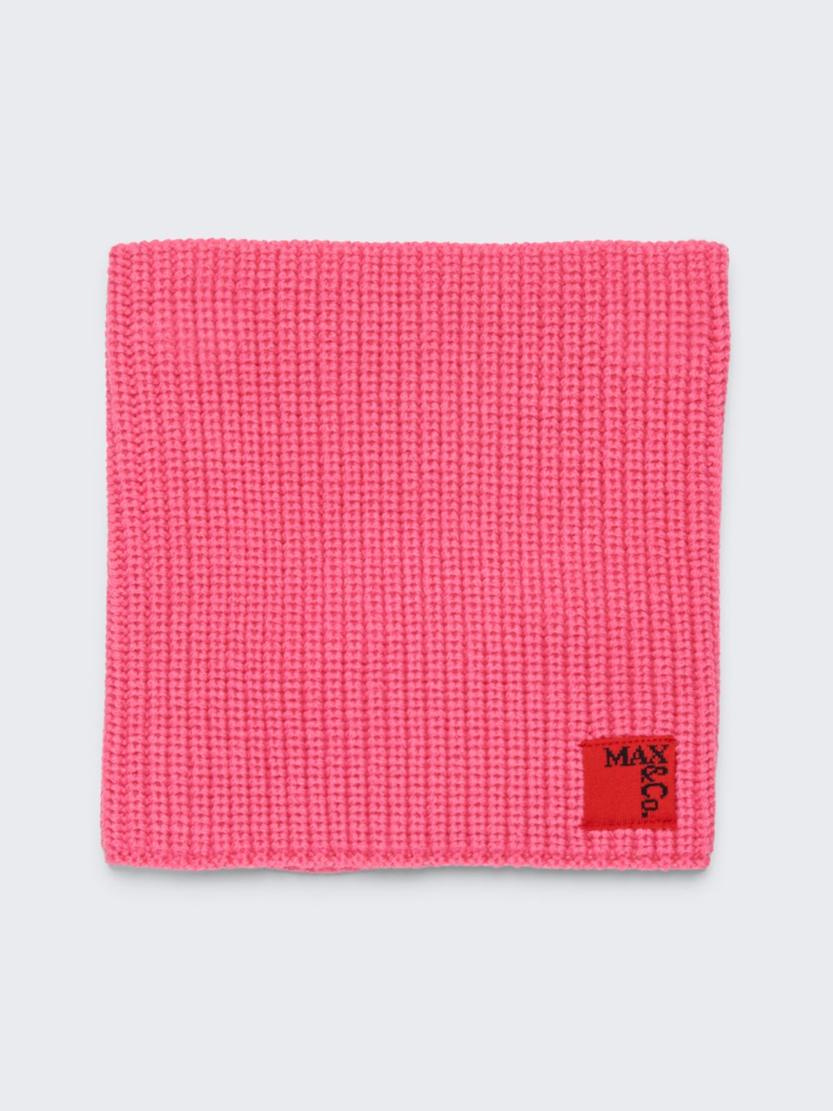 Wool-blend knit collar with patch KID - PINK - MAX&Co. - 3