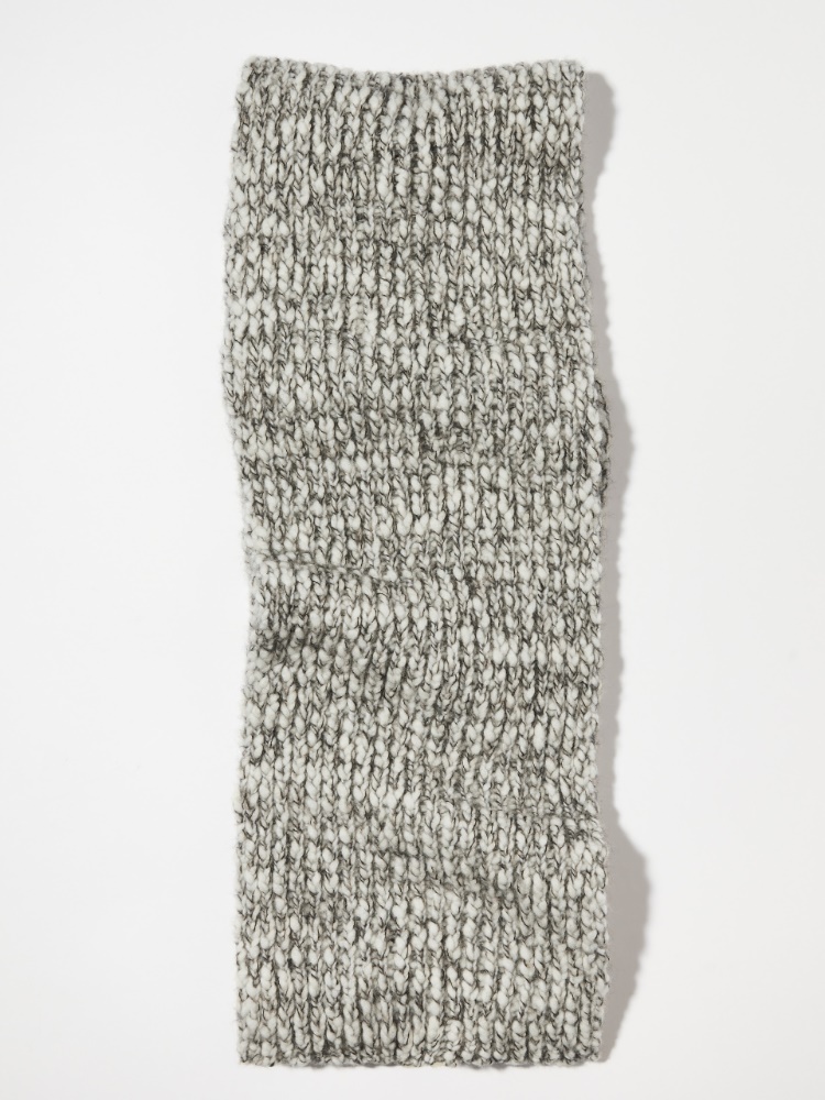 Wool and alpaca scarf - WHITE - MAX&Co.