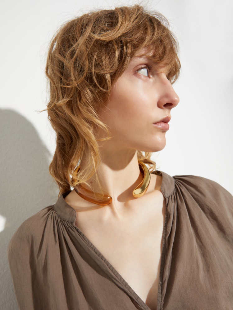 Metal and plexiglass choker - MAX&Co. - 3