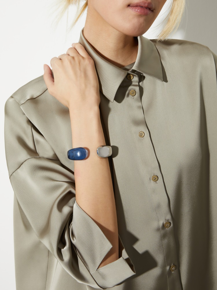 Metal and plexiglass bangle - MAX&Co. - 3