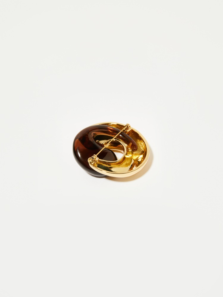Metal and plexiglass brooch - MAX&Co. - 2