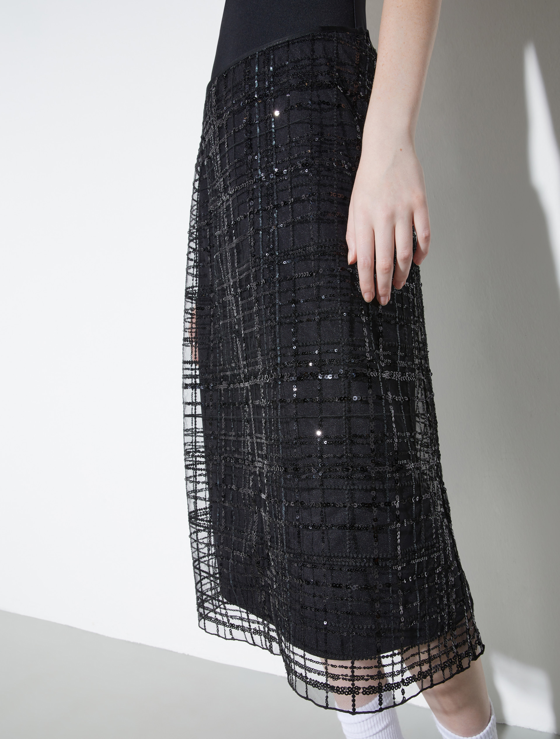 [ボルセーナ]  エンブロイダード チュール スカート - BLACK - MAX&Co. - 3