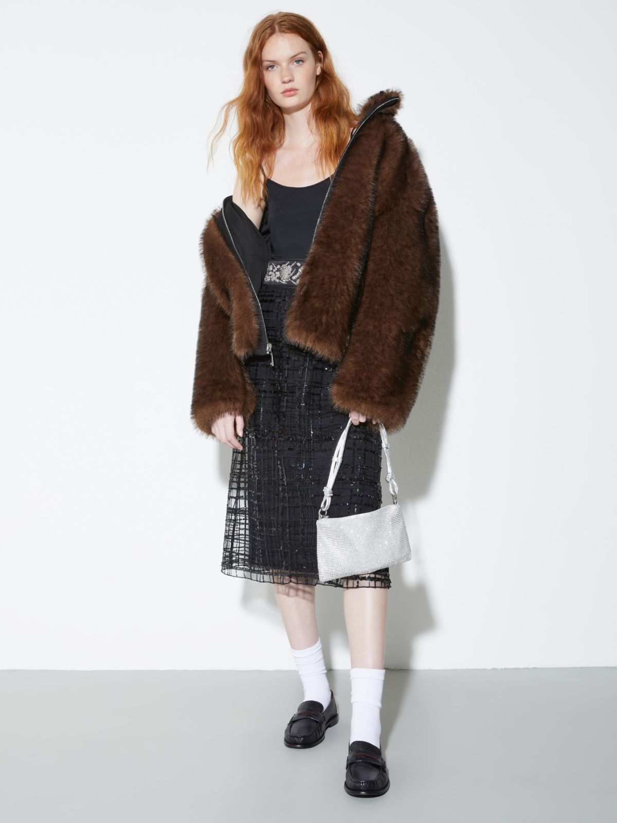 [ボルセーナ]  エンブロイダード チュール スカート - BLACK - MAX&Co. - 5