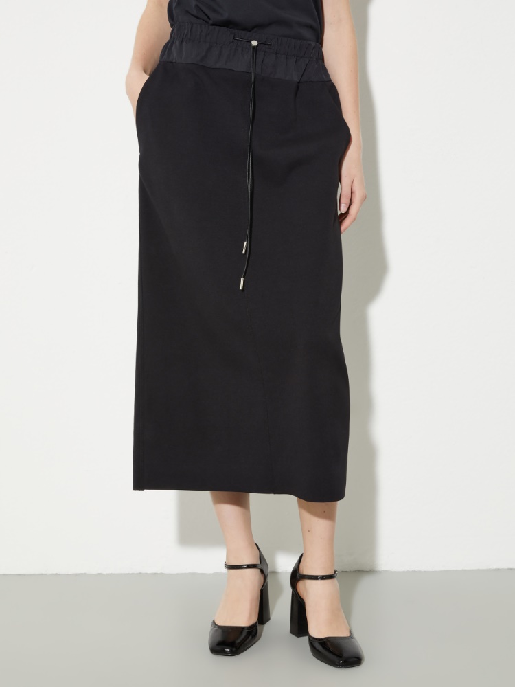 Jersey and nylon skirt - MAX&Co.