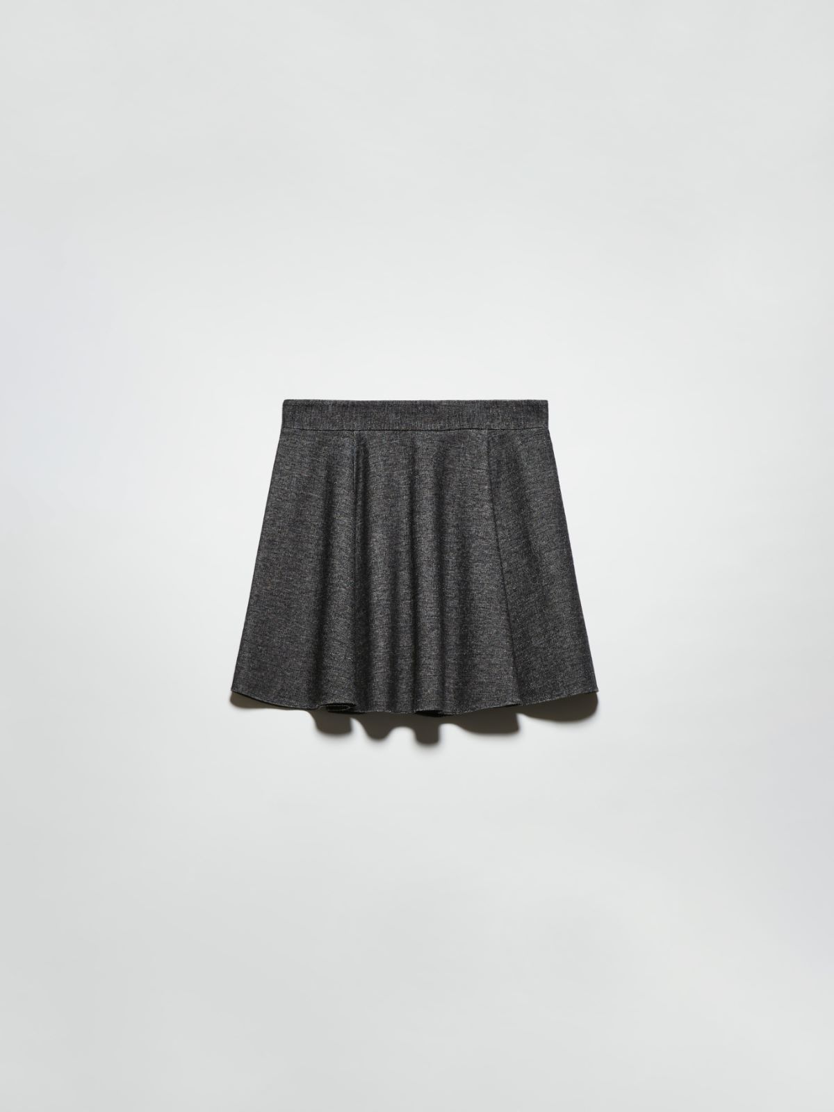 Flared jersey mini skirt - DARK GREY - MAX&Co. - 5