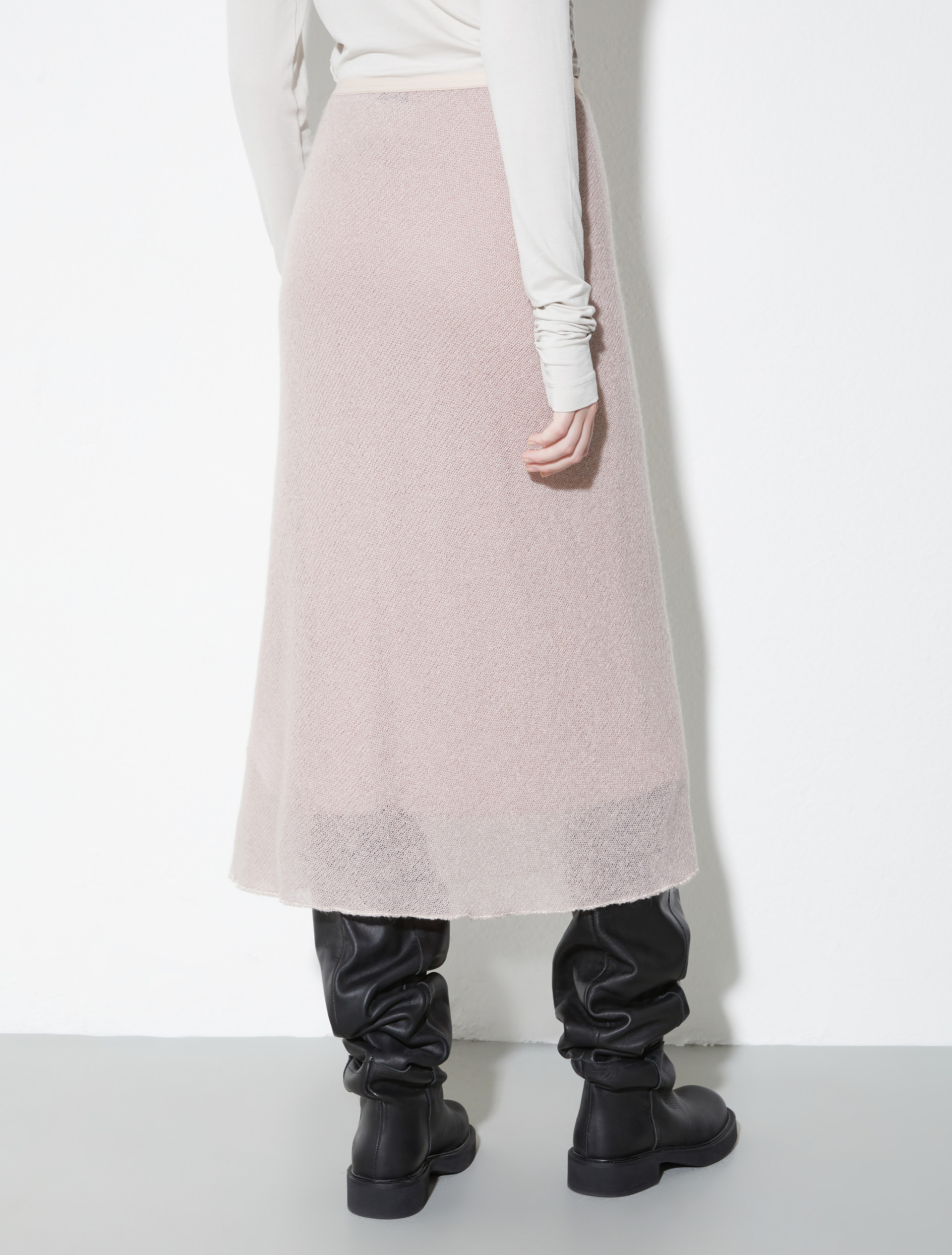 Gauze midi skirt, dust rose | MAX&Co. Gauze midi skirt - DUST ROSE - MAX&Co. - 2