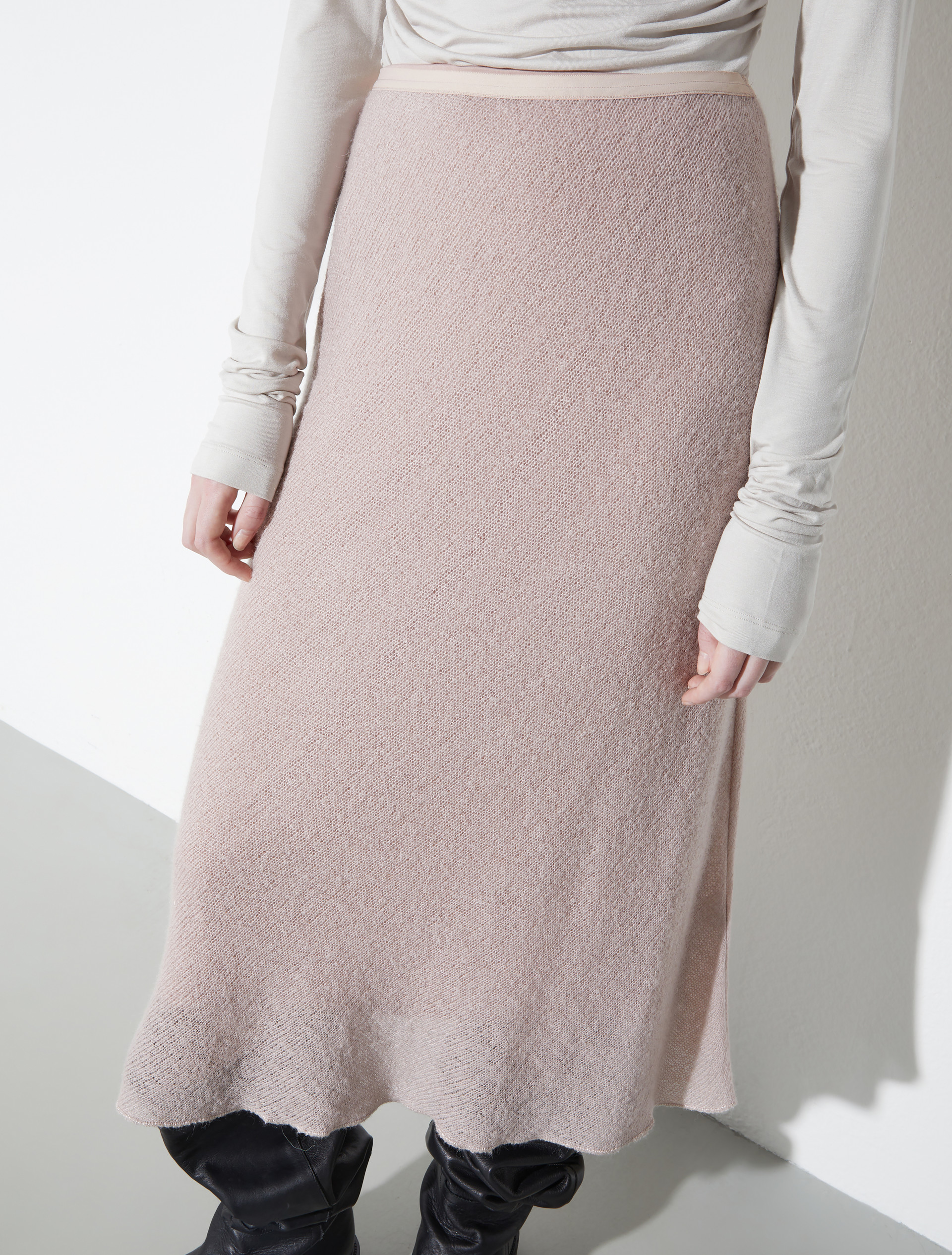 Gauze midi skirt, dust rose | MAX&Co. Gauze midi skirt - DUST ROSE - MAX&Co. - 3