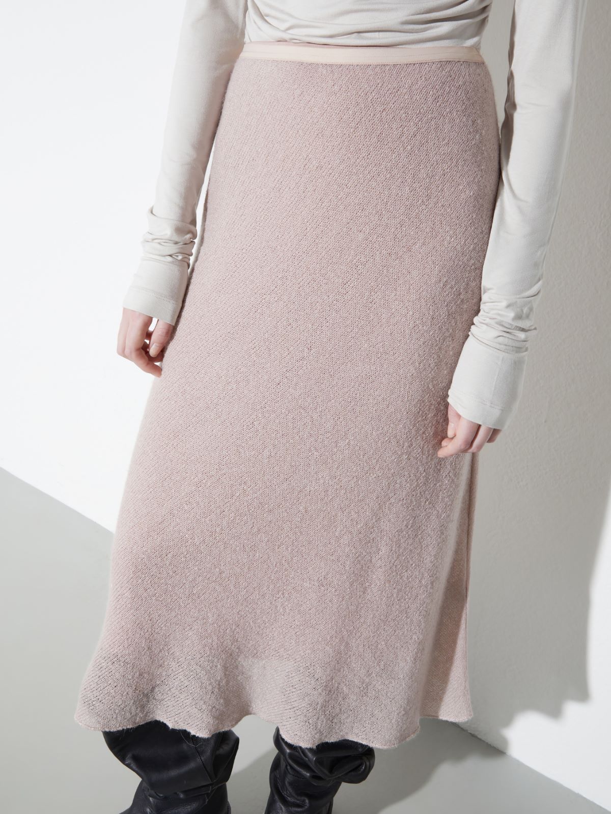 Gauze midi skirt - DUST ROSE - MAX&Co. - 3