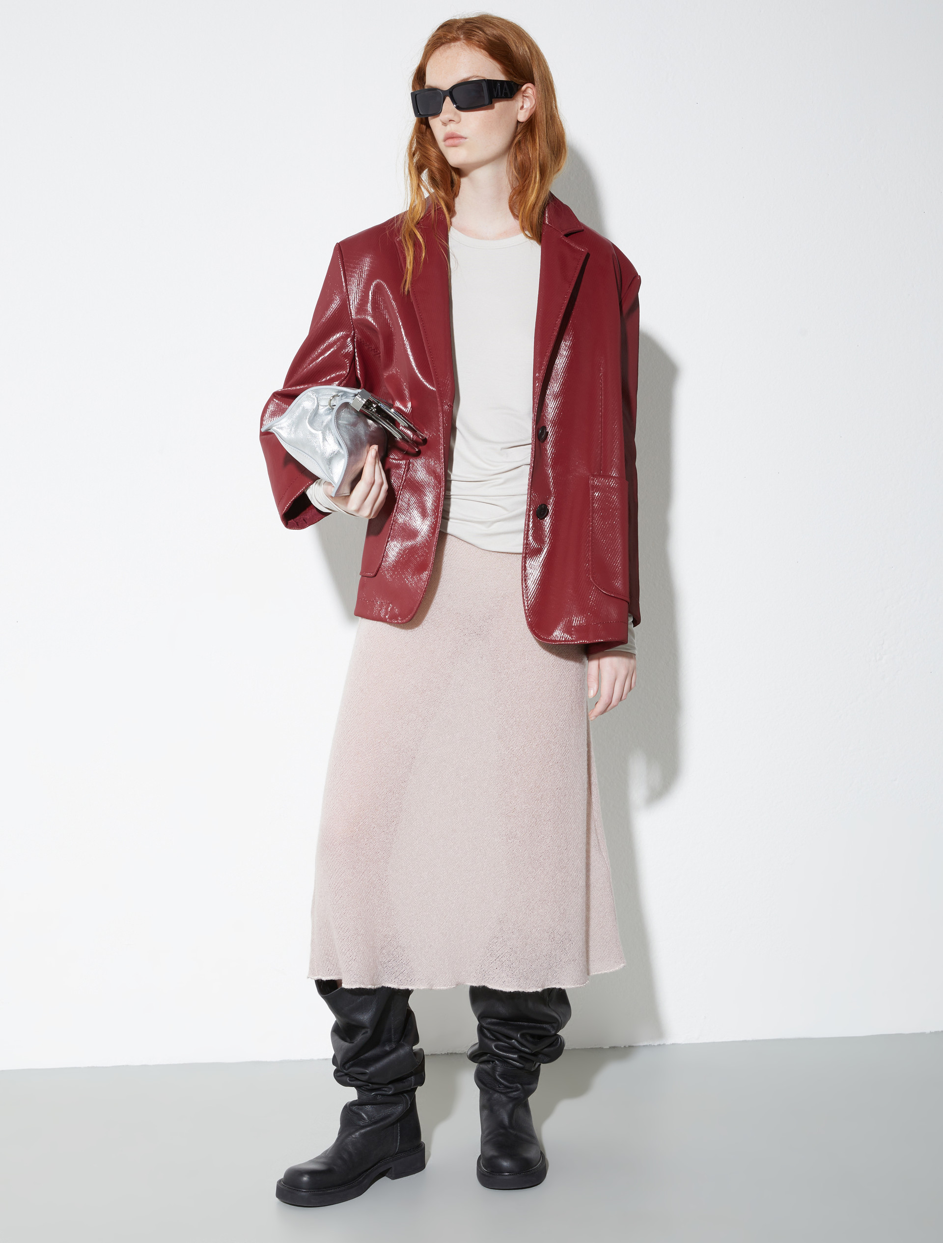 Gauze midi skirt, dust rose | MAX&Co. Gauze midi skirt - DUST ROSE - MAX&Co. - 4