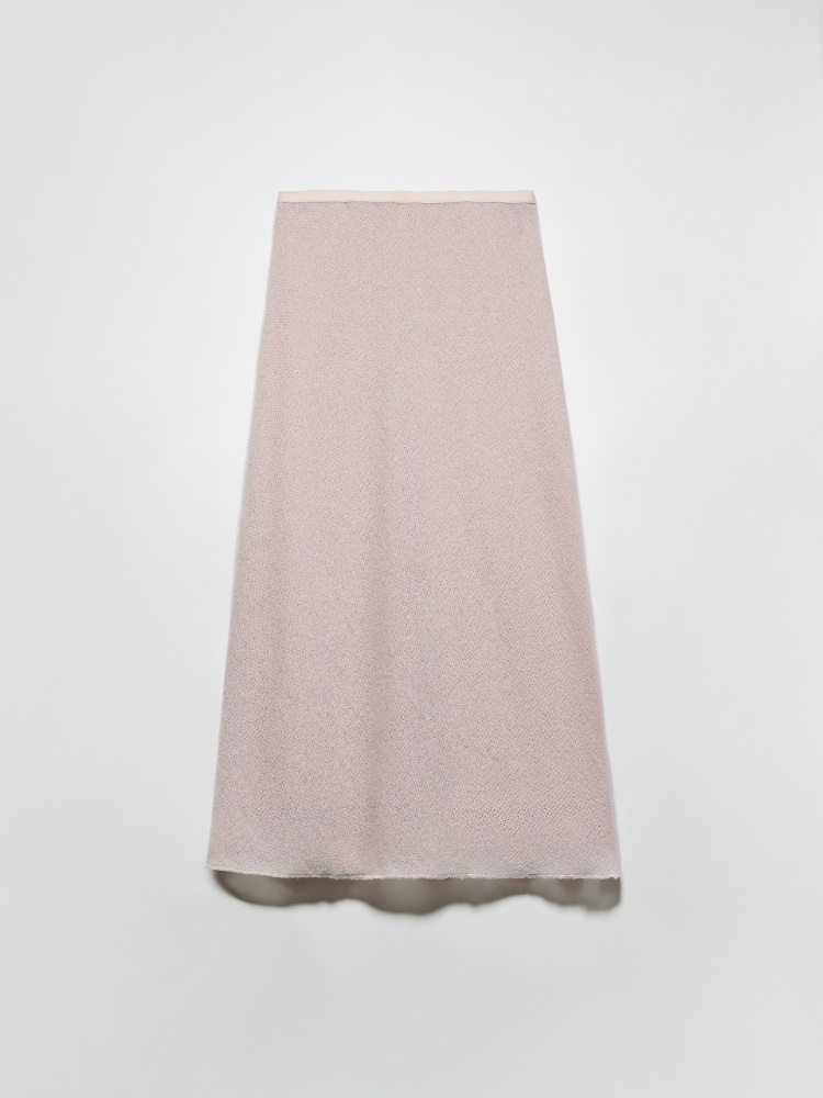 Jupe mi-longue en gaze douce - ROSE POUDRE - MAX&Co.