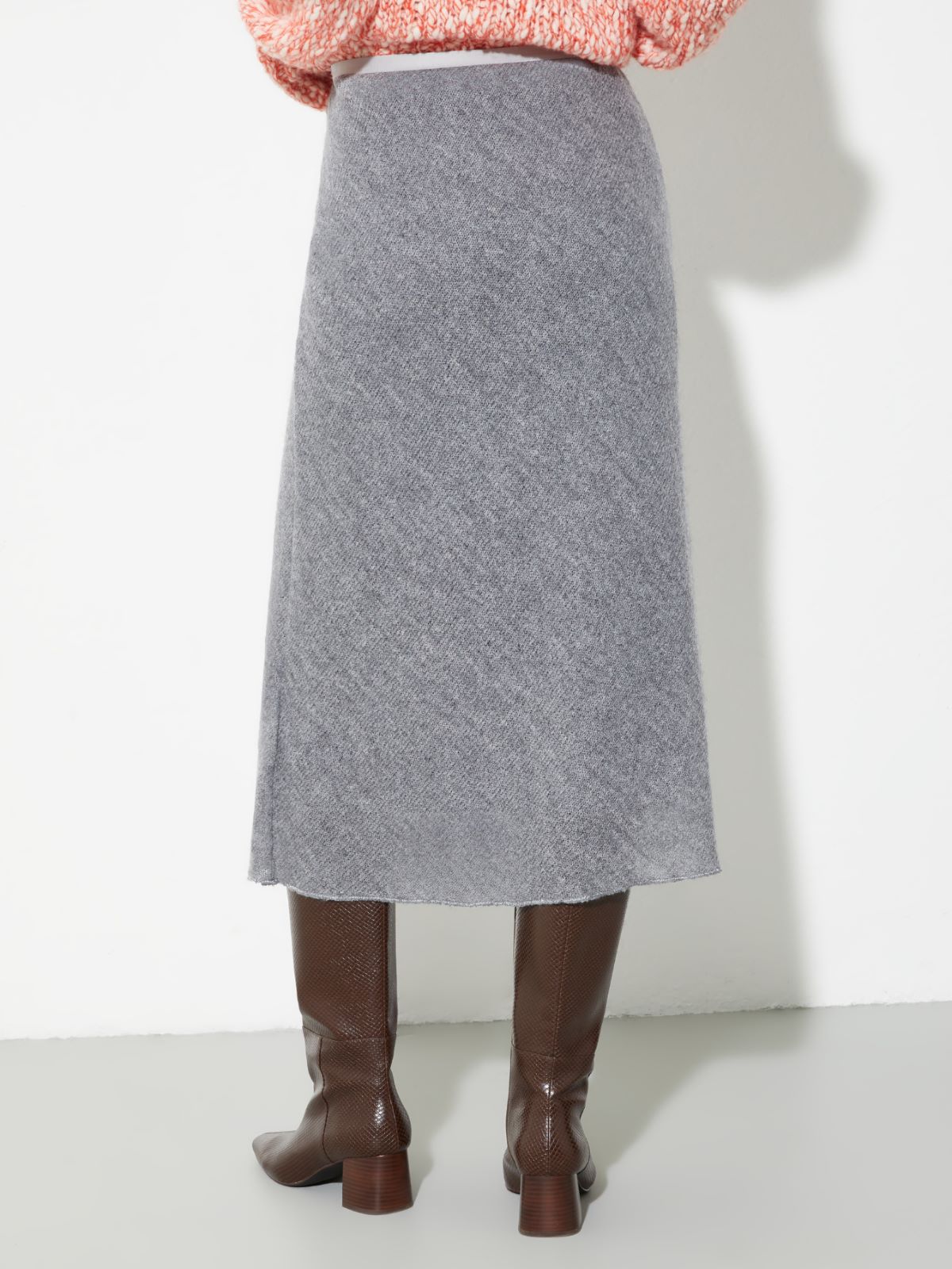 Gauze midi skirt - MEDIUM GREY - MAX&Co. - 2