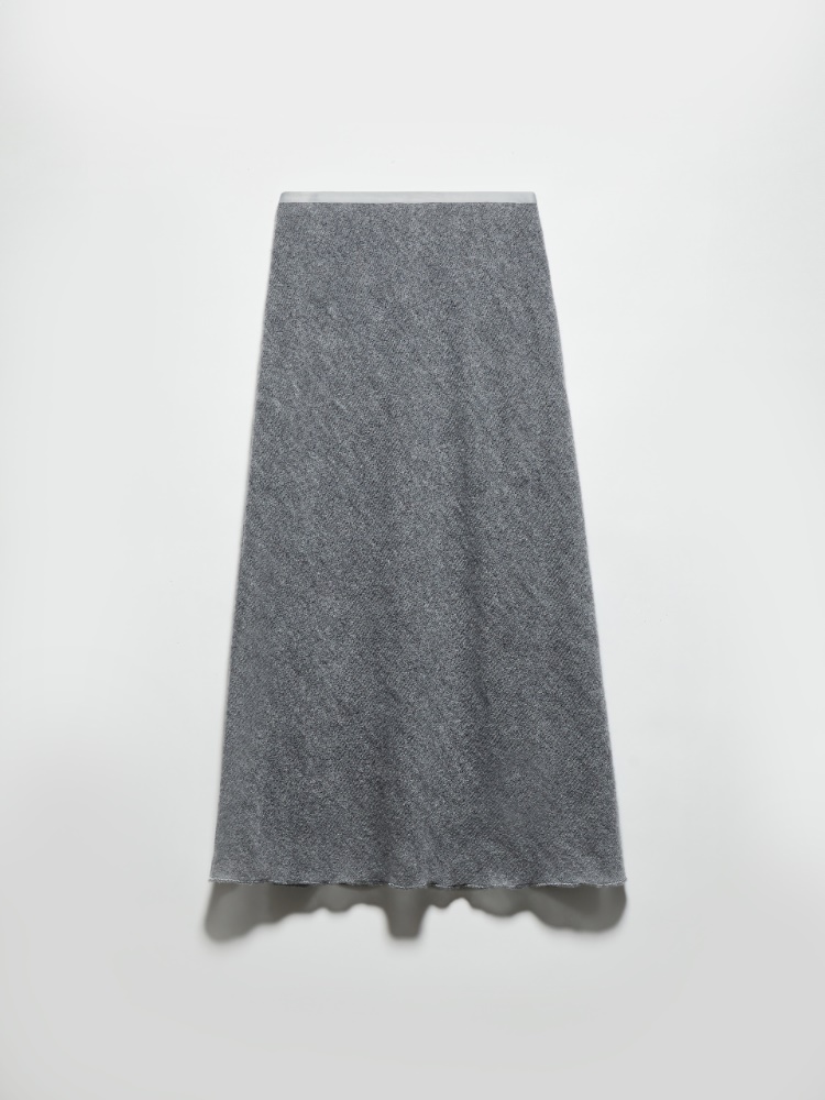 Gauze midi skirt - MEDIUM GREY - MAX&Co.