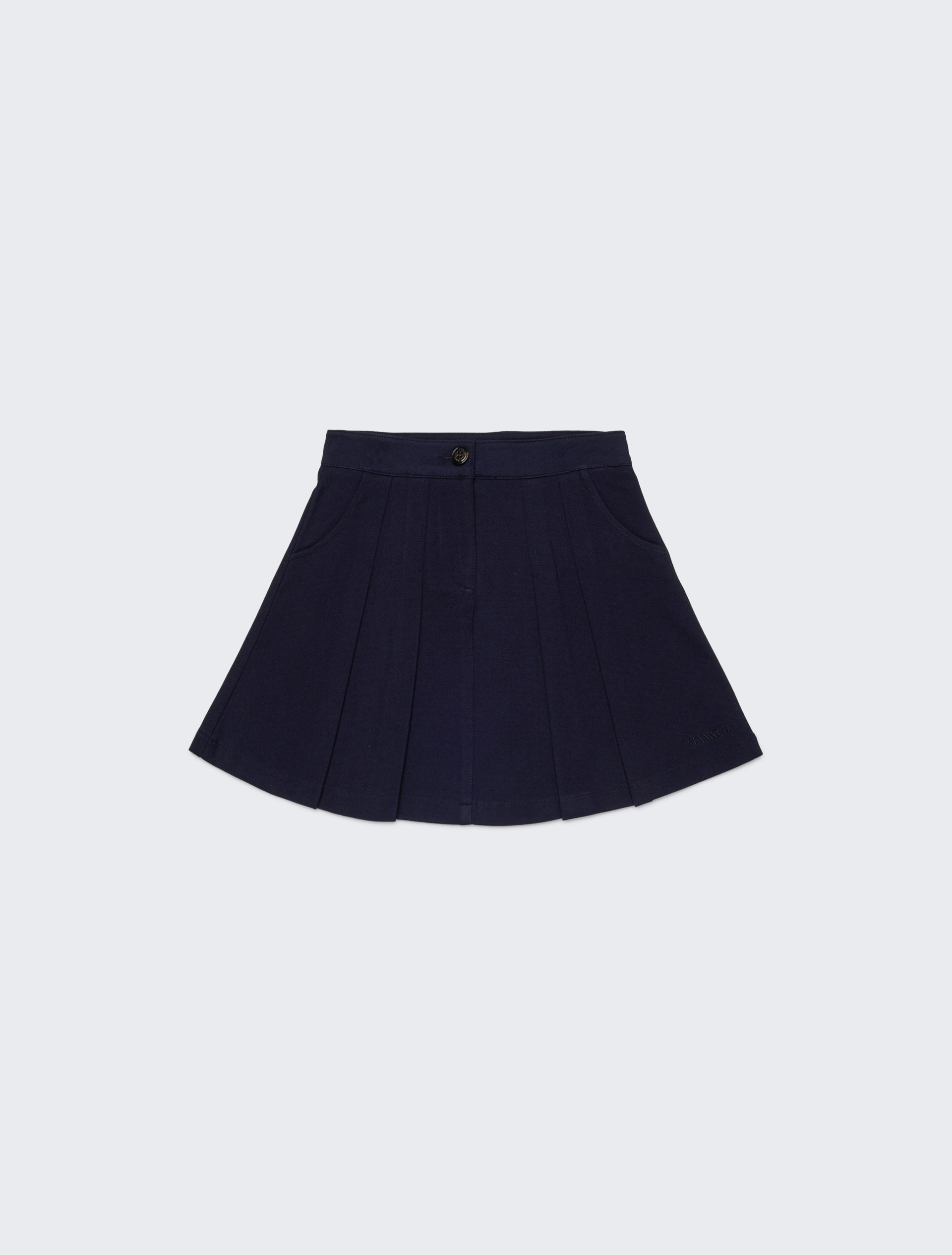 Short skirt in Milan stitch KID, light blue | MAX&Co. Short skirt in Milan stitch KID - LIGHT BLUE - MAX&Co. - 3