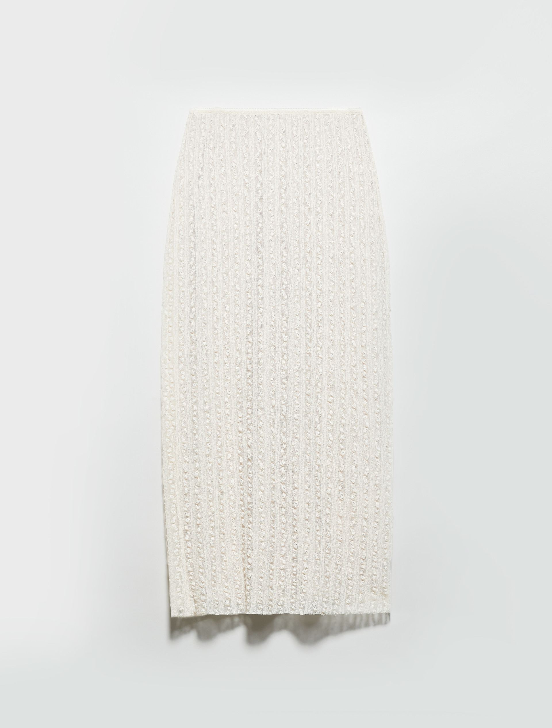 Lace jersey midi skirt, ecru | MAX&Co. Lace jersey midi skirt - ECRU - MAX&Co. - 5