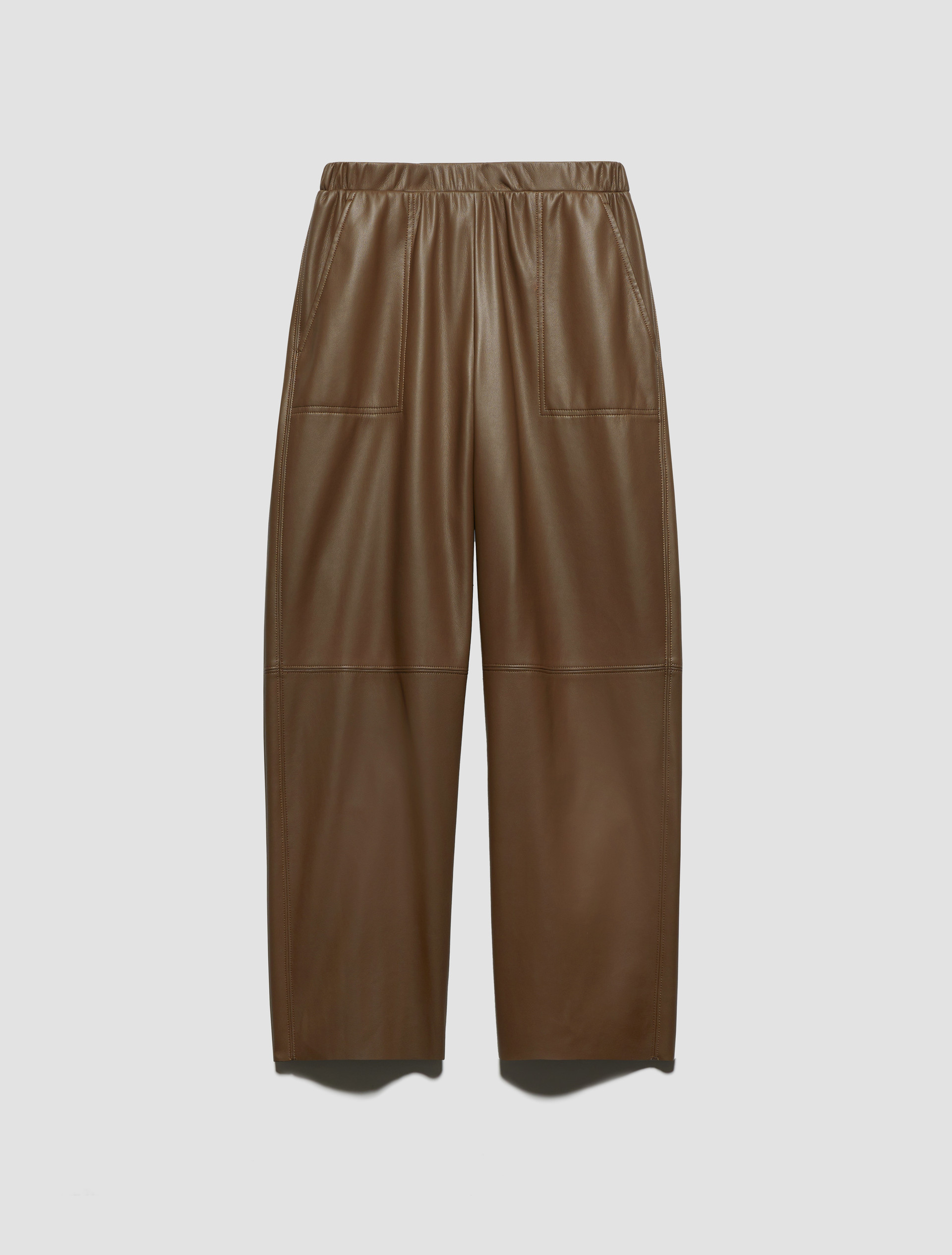 Pantaloni in jersey spalmato - MARRONE - MAX&Co. - 5