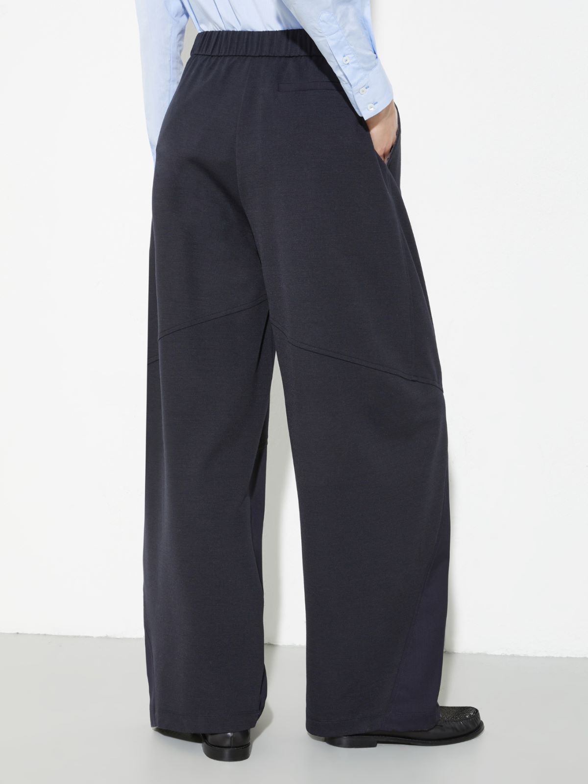 Sartorial Shifts barrel-leg trousers - NAVY - MAX&Co. - 2