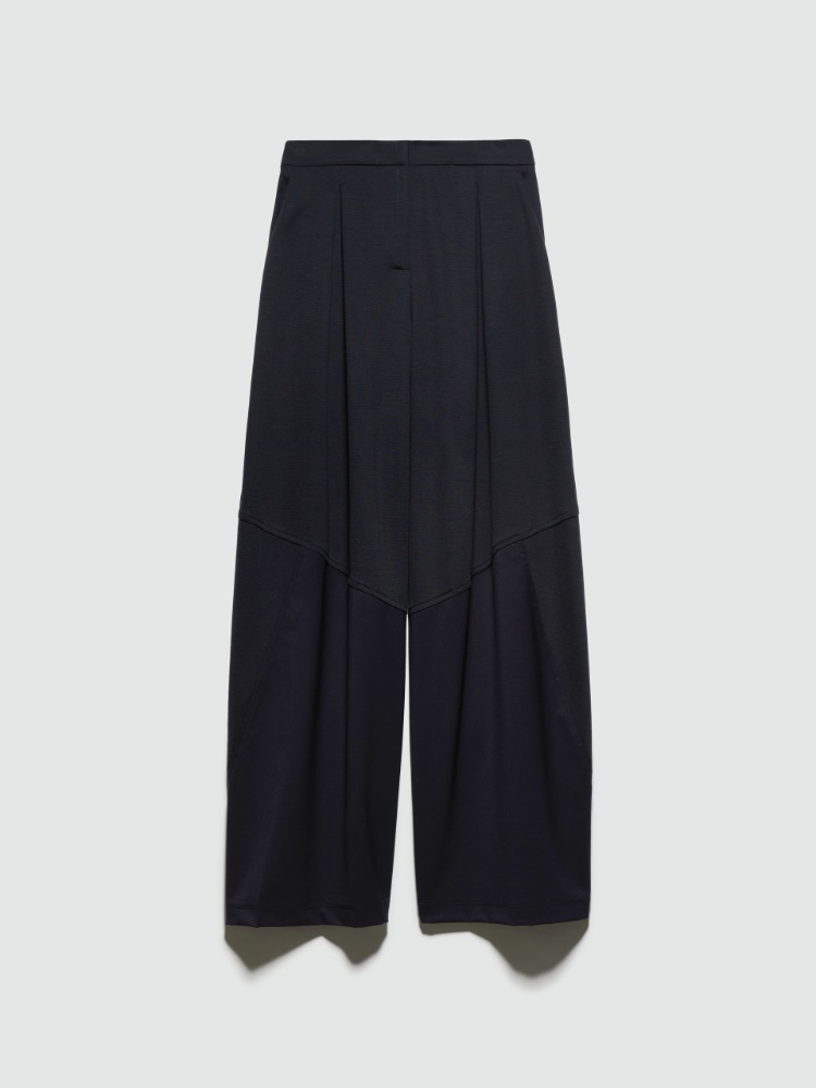 Sartorial Shifts barrel-leg trousers - NAVY - MAX&Co.