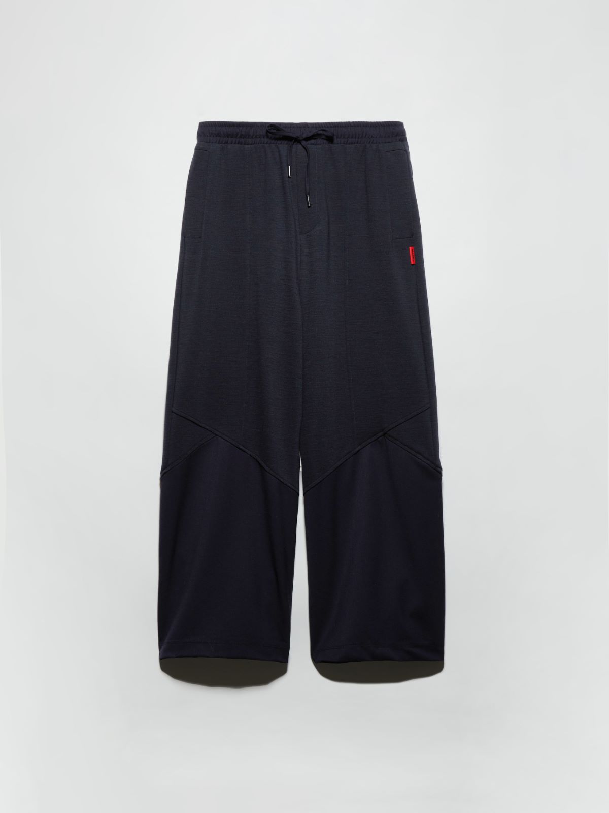 [ファビオラ]  サルトリアル シフト クロップド パンツ - NAVY - MAX&Co.