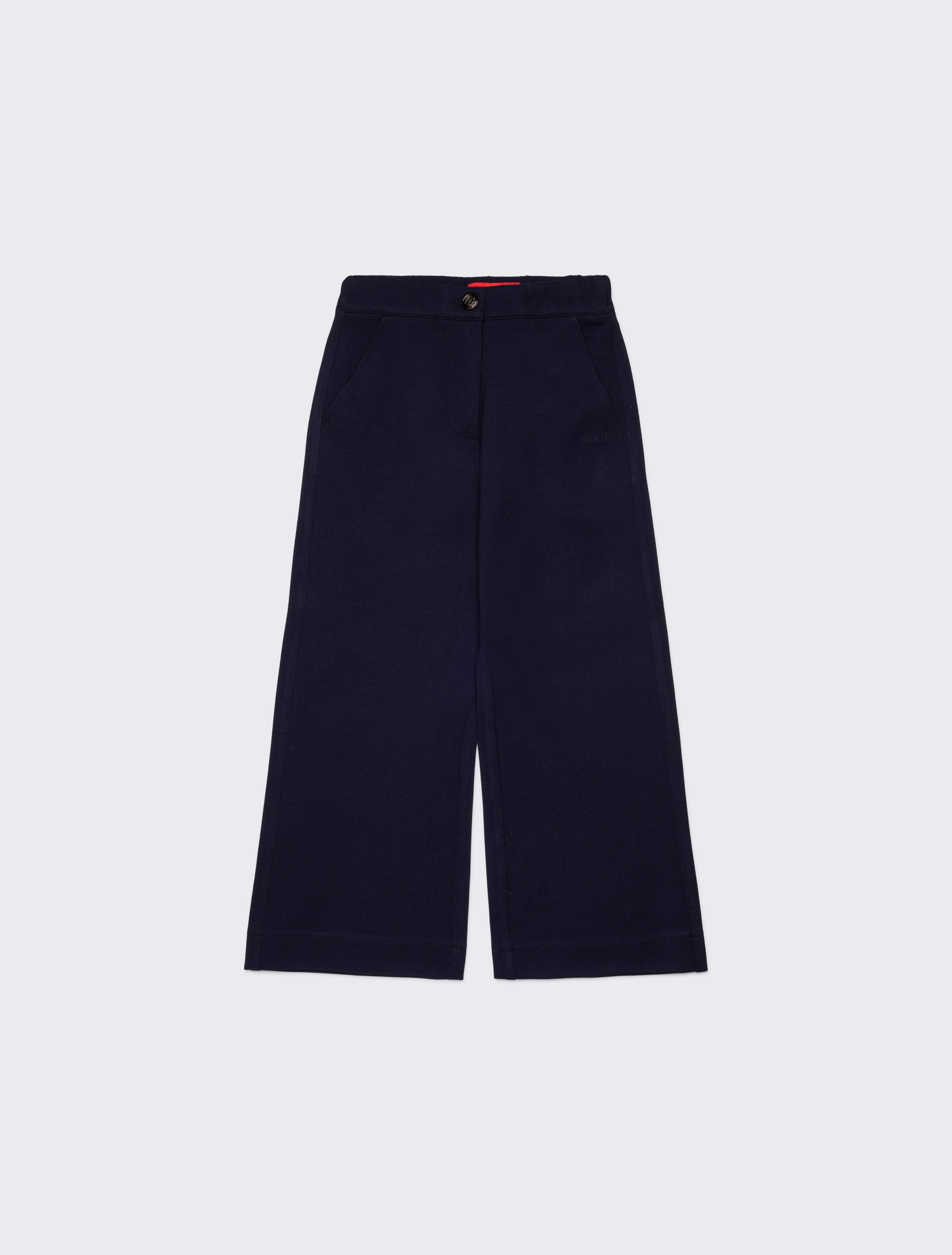 Wide leg pants in Milan stitch KID - LIGHT BLUE - MAX&Co. - 3