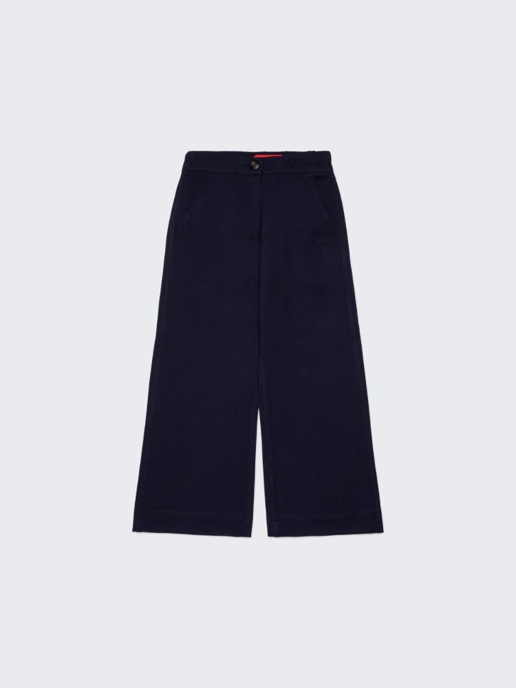 Wide leg pants in Milan stitch KID - LIGHT BLUE - MAX&Co.