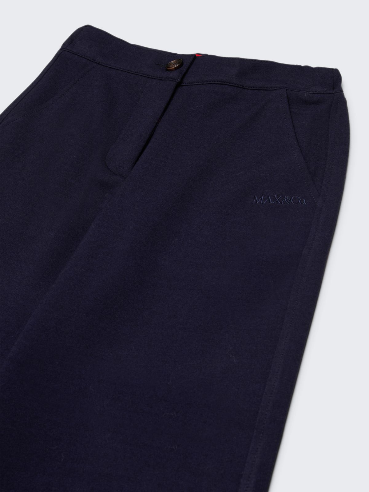 Wide leg pants in Milan stitch KID - LIGHT BLUE - MAX&Co.