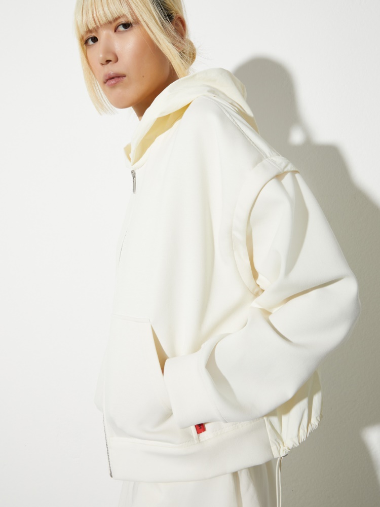 Jersey and nylon bomber jacket - MAX&Co. - 3