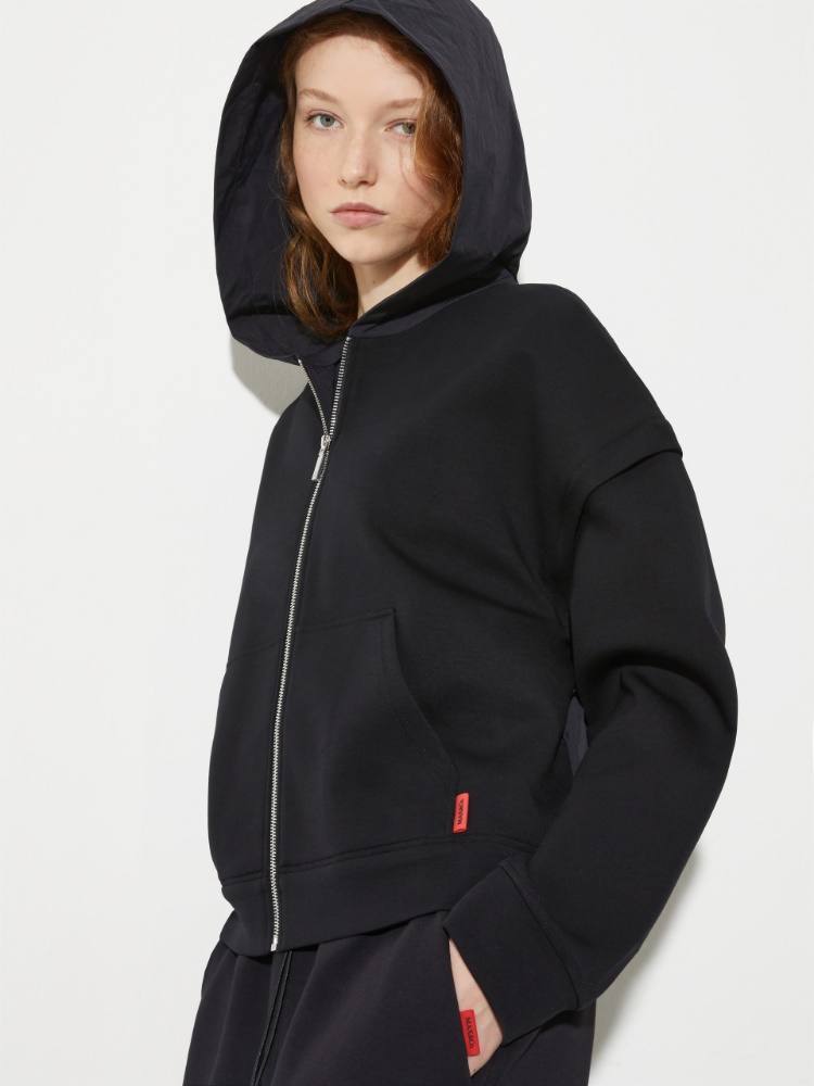 Jersey and nylon bomber jacket - MAX&Co. - 3