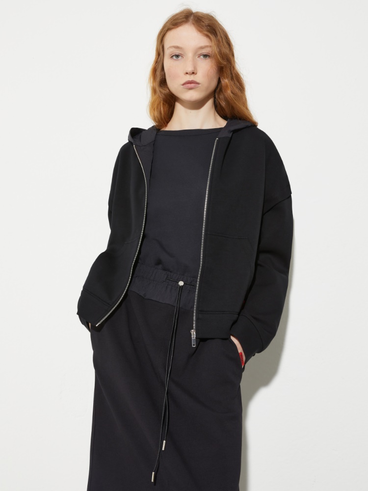 Jersey and nylon bomber jacket - MAX&Co.