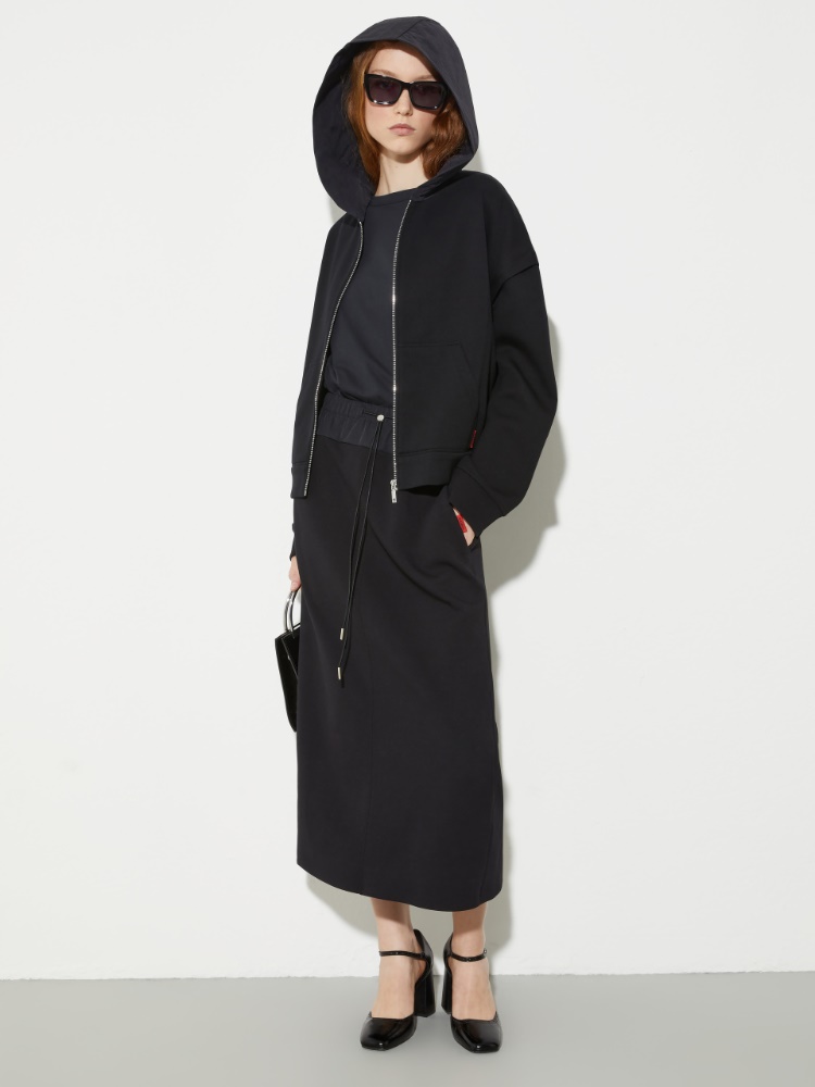 Jersey and nylon bomber jacket - MAX&Co. - 5