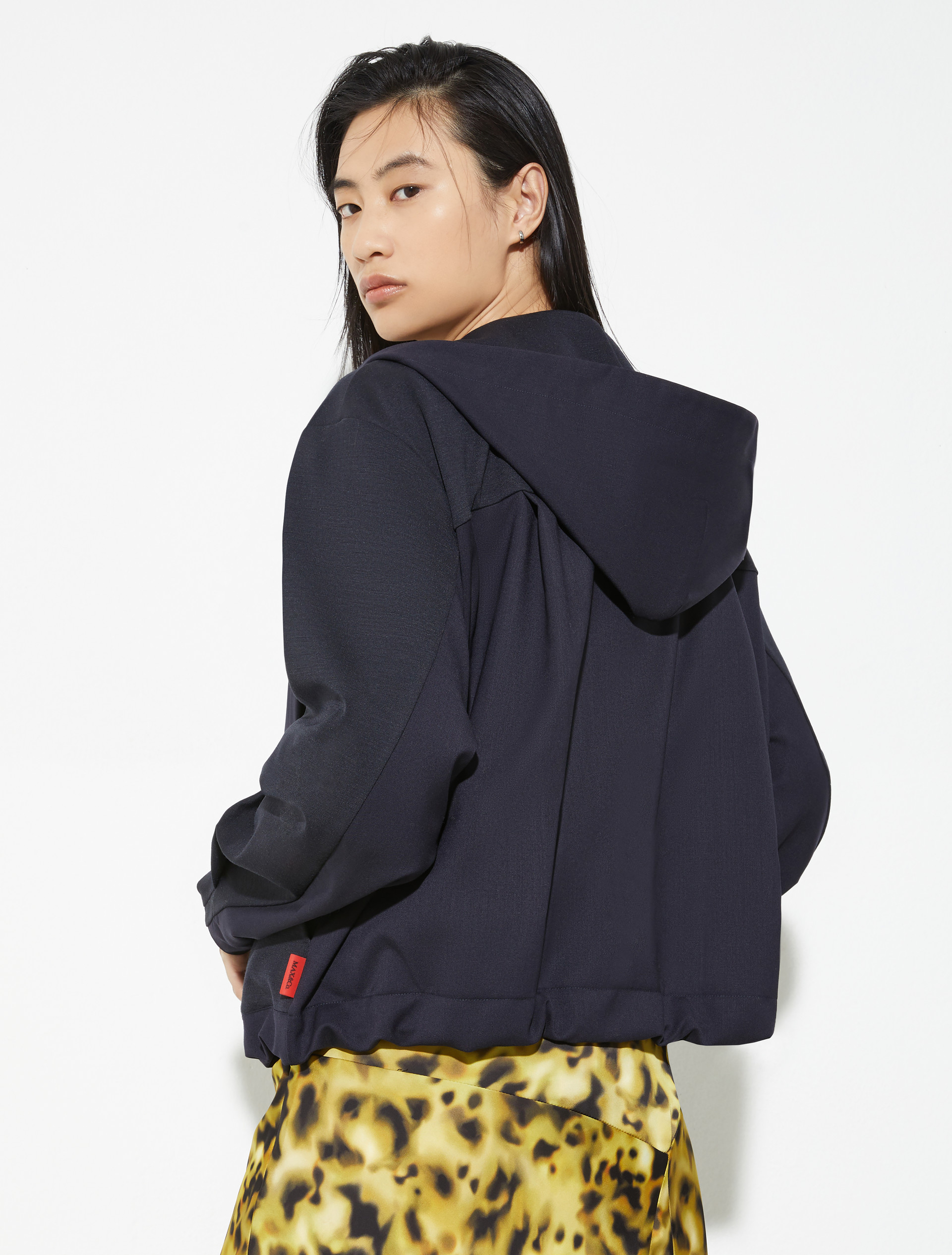 Sartorial Shifts hooded jacket, navy | MAX&Co. Sartorial Shifts hooded jacket - NAVY - MAX&Co. - 2