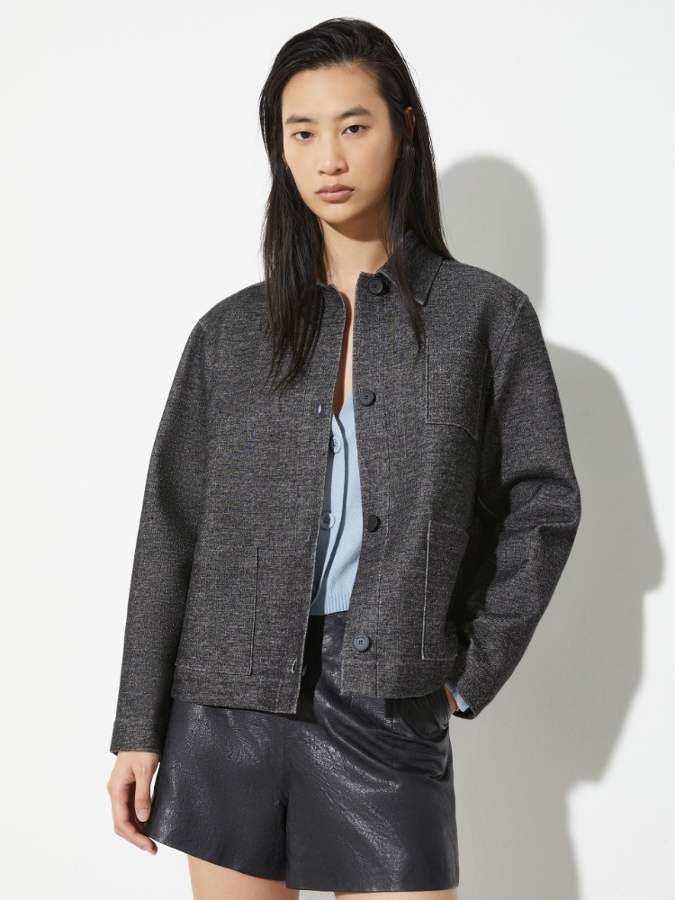 Patterned jersey jacket - MAX&Co.