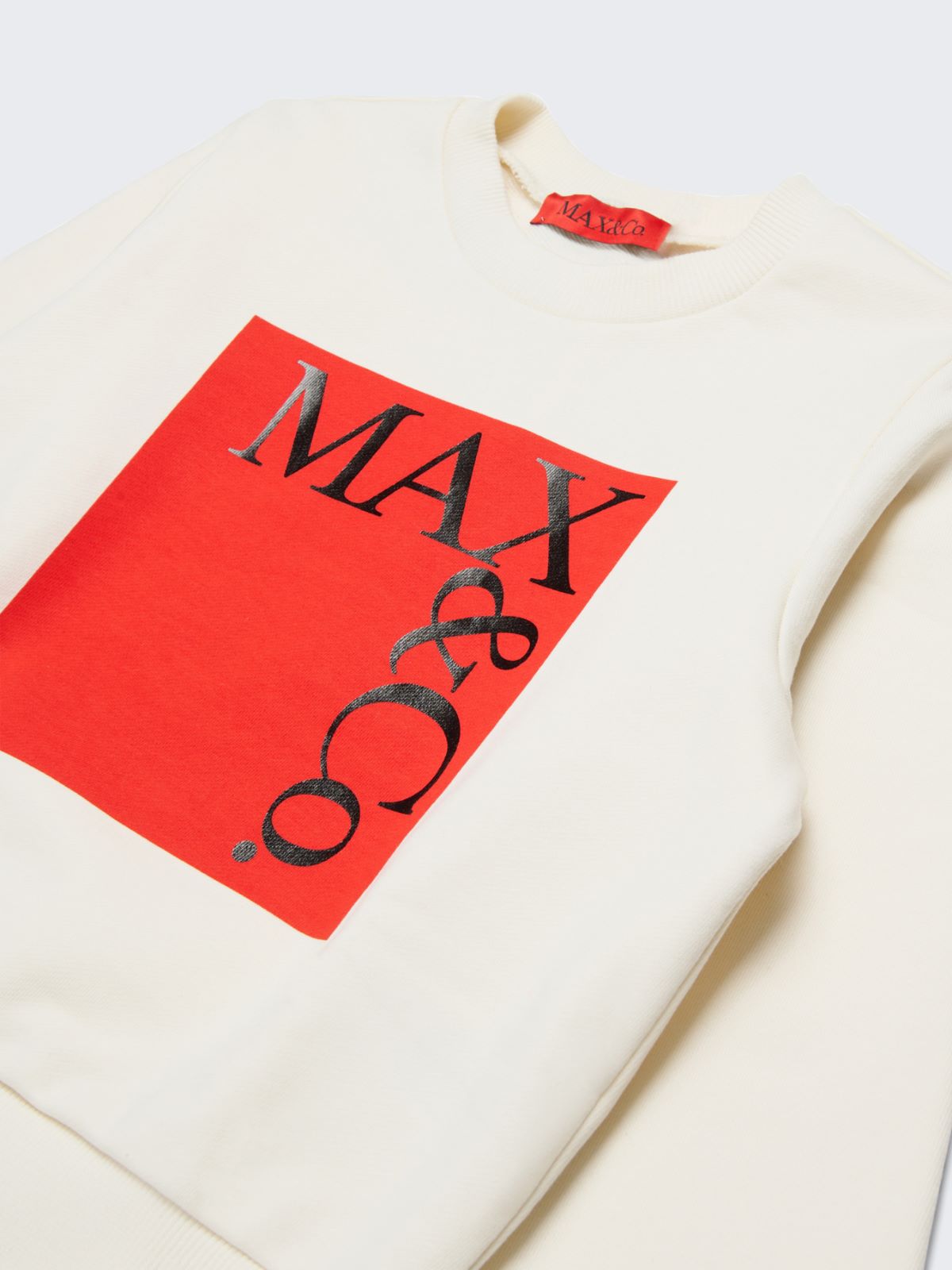 Branded crew-neck sweatshirt KID - WHITE - MAX&Co.
