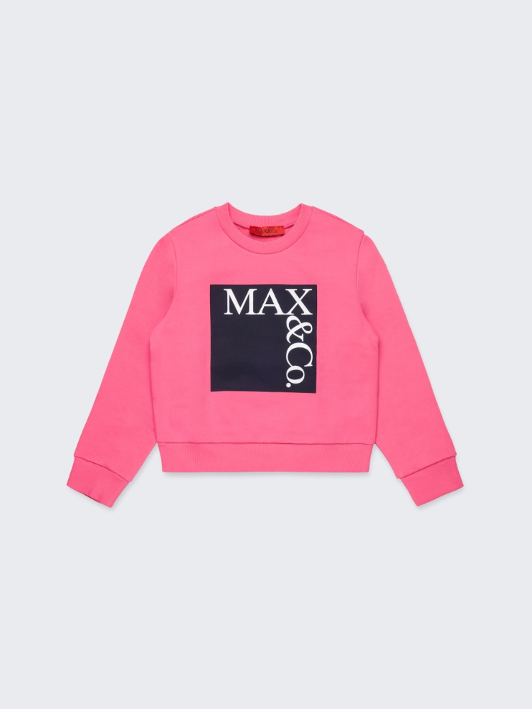 Branded crew-neck sweatshirt KID - PINK - MAX&Co.