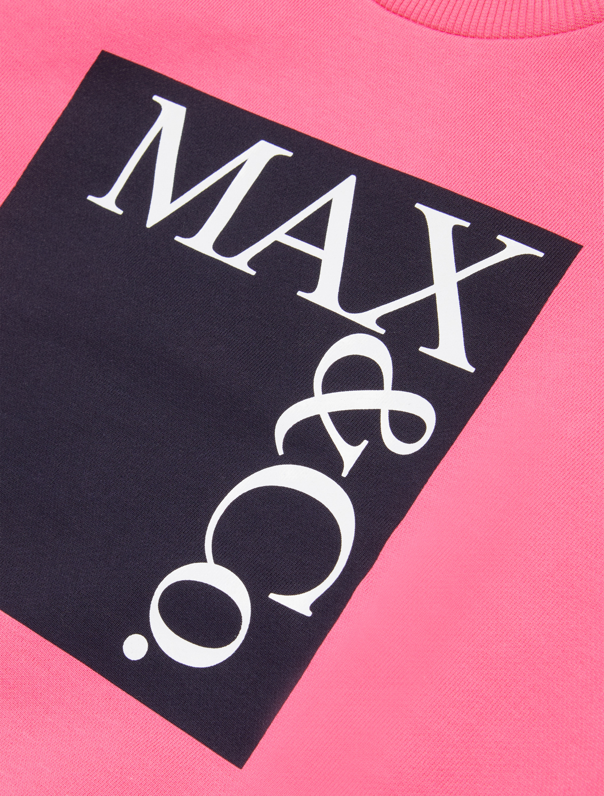 Branded crew-neck sweatshirt KID, pink | MAX&Co. Branded crew-neck sweatshirt KID - PINK - MAX&Co. - 5