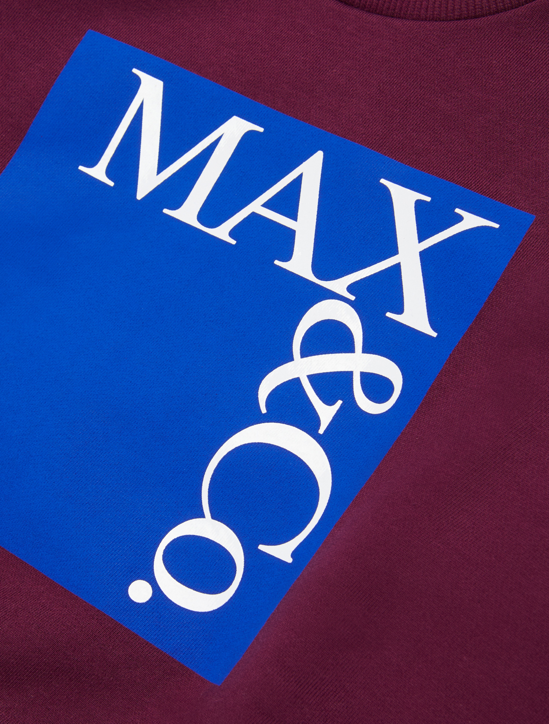 Branded crew-neck sweatshirt KID, wine red | MAX&Co. Branded crew-neck sweatshirt KID - WINE RED - MAX&Co. - 5