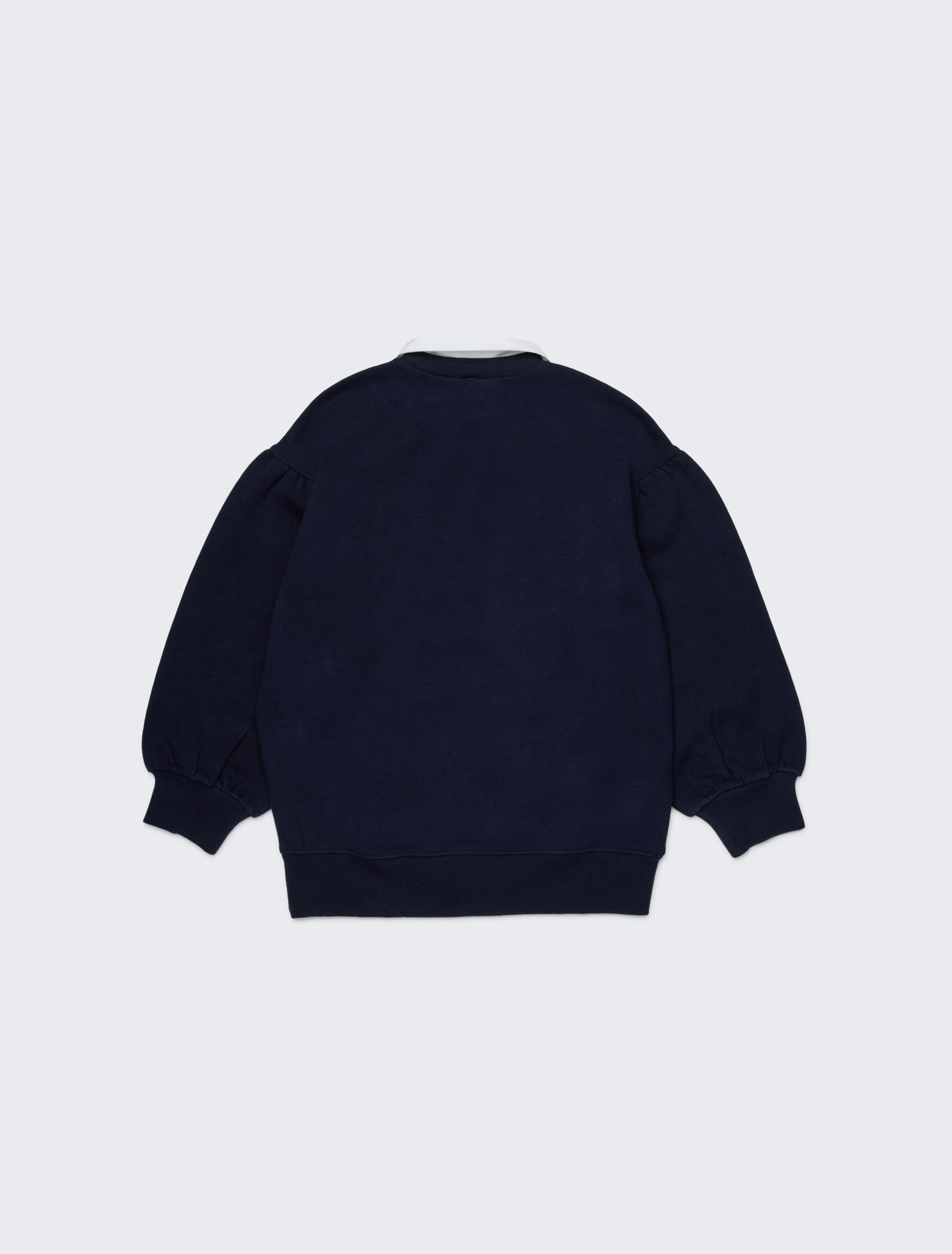 Sweatshirt mit Rundhalsausschnitt, Kragen und Emblem KID - AZURBLAU - MAX&Co. - 2