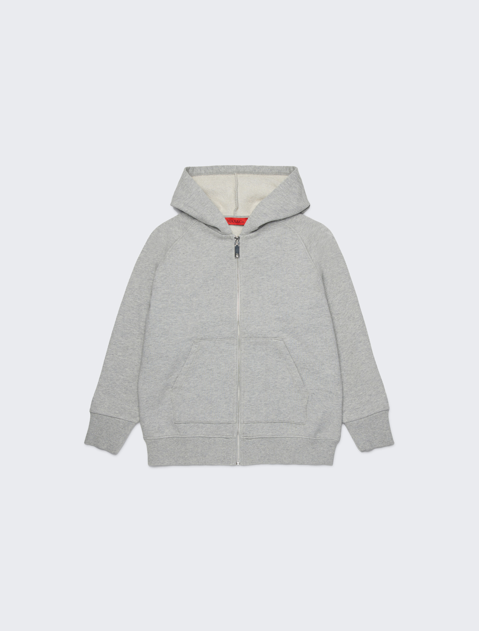 Hoodie mit Emblem auf dem Rücken KID - MELANGE GRAU - MAX&Co. - 3