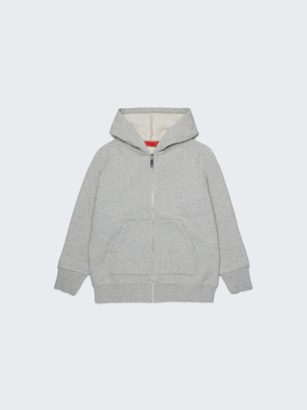 Hoodie mit Emblem auf dem Rücken KID - MELANGE GRAU - MAX&Co. - 3